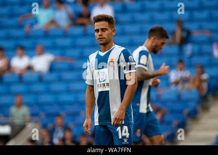 Barcelone, Espagne. Août 18, 2019. Au cours de l'Espanyol de Melero La Liga entre l'Espanyol et Sevilla FC à l'RCDE Stadium à Barcelone, Espagne. Crédit : Christian Bertrand/Alamy Live News Banque D'Images