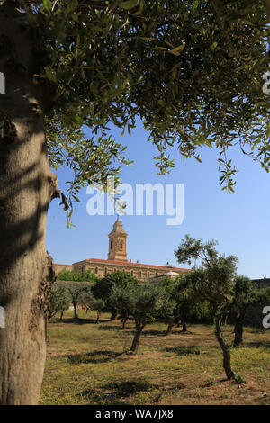 L'église de Pater Noster sur le Mont des Oliviers. Jérusalem. Israël. Banque D'Images