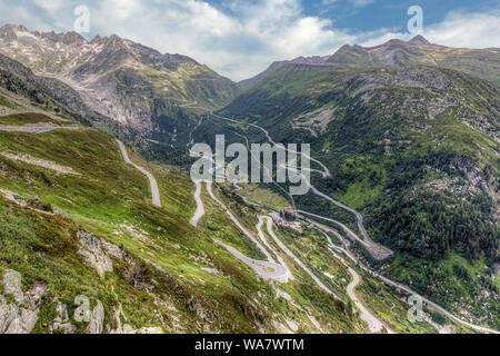 Grimselpass, Obergoms, Valais, Suisse, Europe Banque D'Images