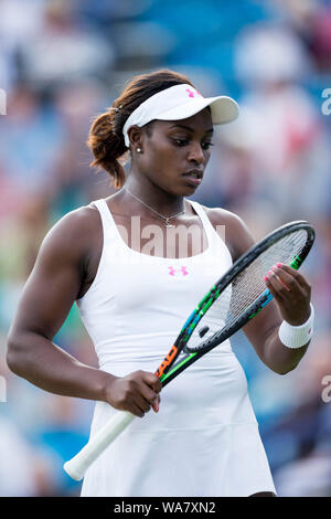 Sloane Stephens - 2015 International Aegon, Eastbourne, Angleterre, Sloane Stephens des USA au cours de match avec Heather Watson de Grande-Bretagne. Wednesda Banque D'Images