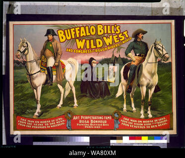 Buffalo Bill's Wild West et Congrès des Rough Riders du Monde / Courier Litho. Co., Buffalo, N.Y. Banque D'Images