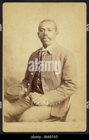 Buffalo Soldier, 25e Infanterie, Co. A] / Goff Banque D'Images