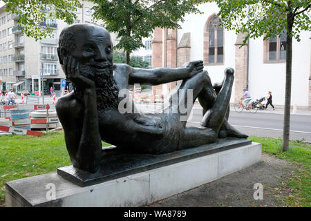 Une sculpture de l'artiste suisse Charles Otto Banninger, Bâle, Suisse Banque D'Images