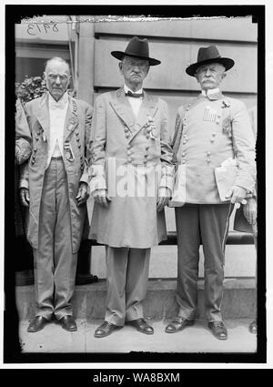 Réunion de la Confédération. GEN. HARRISON DE MISSISSIPPI, COMMANDANT EN CHEF, AVEC LES GÉNÉRAUX MICKEY ET DINKINS Banque D'Images