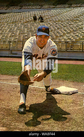 Dans Nouvelle York Mets vintage photo souvenir au Shea Stadium de New York Banque D'Images