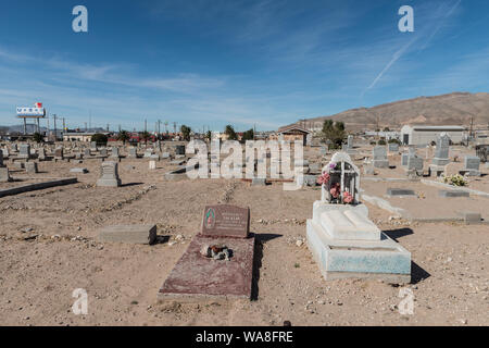 Appelé El Paso's Boot Hill, Concordia Cemetery contient les restes de plus de 60 000 personnes, y compris des soldats buffalo noir, pionniers mormons, les Rangers du Texas, et gunfighters, dont John Wesley Hardin Banque D'Images