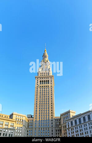 Le Terminal Tower, AKA Tower City, est un établissement emblématique dans le centre-ville de Cleveland, Ohio, USA. Banque D'Images