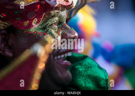 Carnaval 2015 - Défilé de Punta Cana Punta Cana tient son Carnaval 2015, IX Edition, l'un des plus colorés de célébrations dans le pays et le plus fa Banque D'Images