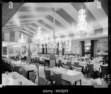 Restaurant aux chandelles, Central Ave., Yonkers, New York. Banque D'Images