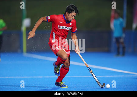 Kota Watanabe (Japon), le 17 août 2019 - Hockey : Ready Steady Hockey Tokyo entre la Nouvelle-Zélande 4-3 Japon à hauteur du Stade de Hockey Oi, Tokyo, Japon. (Photo de YUTAKA/AFLO SPORT) Banque D'Images