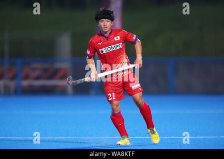 Hirotaka Wakuri (JPN), le 17 août 2019 - Hockey : Ready Steady Hockey Tokyo entre la Nouvelle-Zélande 4-3 Japon à hauteur du Stade de Hockey Oi, Tokyo, Japon. (Photo de YUTAKA/AFLO SPORT) Banque D'Images