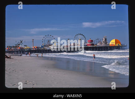 Casino Pier à partir de la plage, Seaside Heights, New Jersey Banque D'Images