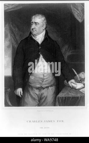 Charles James Fox, portrait Banque D'Images