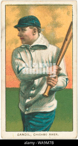 Chick Gandil, White Sox de Chicago, portrait carte de base-ball Banque D'Images