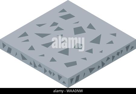 Le sol, l'icône Rock style isométrique Illustration de Vecteur