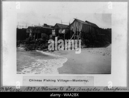 Village de pêcheurs chinois - Monterey Banque D'Images