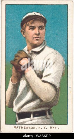 Christy Mathewson, New York Giants, portrait carte de base-ball Banque D'Images