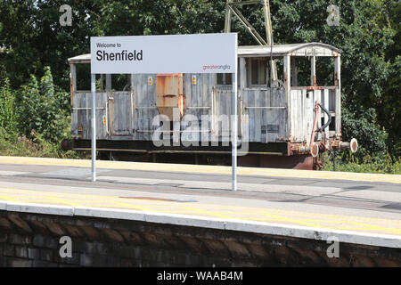 La gare de Shenfield Essex la banlieue riche banlieue de Brentwood, la station est ouverte en 1843 Banque D'Images