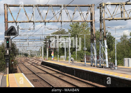 La gare de Shenfield Essex la banlieue riche banlieue de Brentwood, la station est ouverte en 1843 Banque D'Images