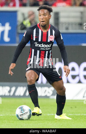 Frankfurt, Deutschland. Août 15, 2019. Jonathan DE GUZMAN (F) avec balle, individu avec ball, Action, plein la figure, à la verticale, le soccer de la Ligue Europa, Qualification, 3ème tour, deuxième étape, l'Eintracht Francfort (F) - FC Vaduz (VAD) 1 : 0, 15.08. 2019 à Francfort/Allemagne. Utilisation dans le monde entier | Credit : dpa/Alamy Live News Banque D'Images