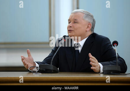 Varsovie, Pologne 05.02.2010. Sur la photo : Jaroslaw Kaczynski. Banque D'Images