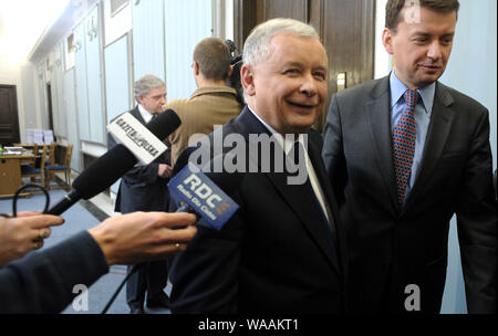 Varsovie, Pologne 05.02.2010. Sur la photo : Jaroslaw Kaczynski. Banque D'Images