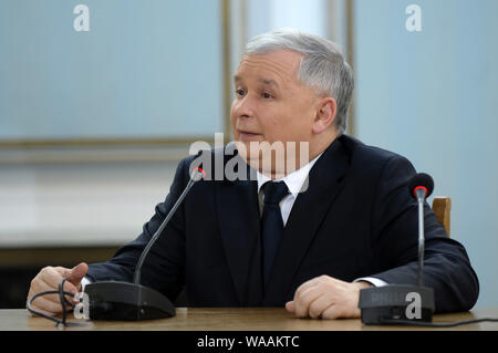 Varsovie, Pologne 05.02.2010. Sur la photo : Jaroslaw Kaczynski. Banque D'Images