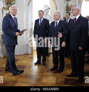 12.02.2010 Varsovie, Pologne. Résultats officiels des élections européennes. Banque D'Images