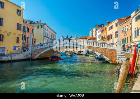 Venise, Italie - 30 Sep 2018 : Pont delle Guglie à Venise, Italie Banque D'Images