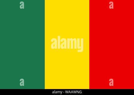 Un drapeau du Mali contexte illustration gros fichier Banque D'Images