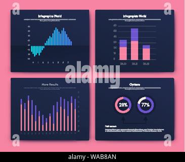 Infographie brochure vector illustration pour les éléments Illustration de Vecteur
