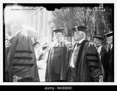 Columbia University commencement, procession, universitaire et président faible Seth Butler, New York Banque D'Images