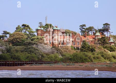 UK - Bawdsey Manor, Suffolk - 19 août 2019 : lumineux, ensoleillé, chaud lundi après-midi dans le Suffolk. Banque D'Images