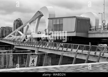 Pont de la rue Johnson, Victoria, île de Vancouver, Colombie-Britannique, Canada Banque D'Images