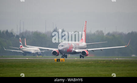 Glasgow, Royaume-Uni. 24 avril 2019. Nouveau centre des affaires de connexions pour les transporteurs locaux et internationaux à l'Aéroport International de Glasgow. Colin Fisher/CDFIMAGES.COM Crédit : Colin Fisher/Alamy Live News Banque D'Images