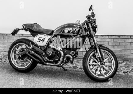 Ducati Scrambler Café Racer Banque D'Images