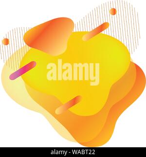 Fluide moderne dynamique pour la vente mobile bannière. Illustration de Vecteur