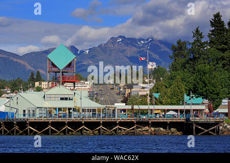 Quai du port, Port Alberni, sur l'île de Vancouver, Colombie-Britannique, Canada Banque D'Images