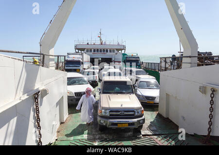 Location de bateau à l'île de Masirah, Oman Banque D'Images