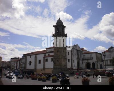 Église et couvent de Santo Domingo Sur la place Hm Garcia Naveira à Segovia. Le 7 août 2012. Betanzos La Corogne Galice, Espagne. Locations Nature St Banque D'Images