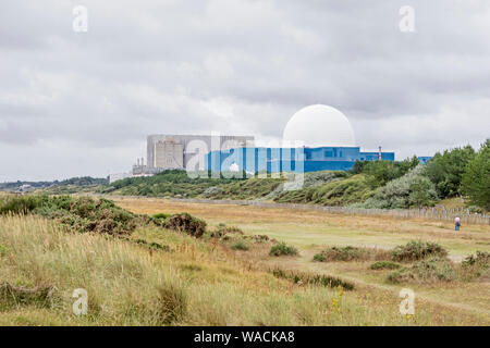 Les centrales nucléaires, Sizewell, Sizewell East Suffolk, Angleterre, RU Banque D'Images