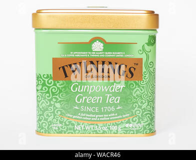 Londres, UK - circa 2019 AOÛT : Twinings thé vert Banque D'Images