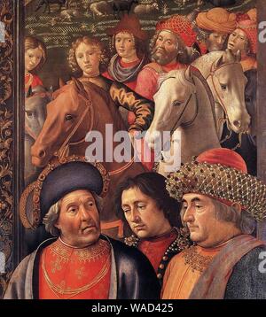 Domenico Ghirlandaio, adorazione dello Spedale degli Innocenti 04. Banque D'Images
