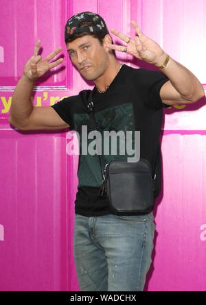 Londres, Royaume-Uni. Août 19, 2019. Joey à l'Essex House Party de lancement avec des célébrités pour la nouvelle série de MTV Cribs UK, avant premiere série, à Sizona Londres. Credit : SOPA/Alamy Images Limited Live News Banque D'Images