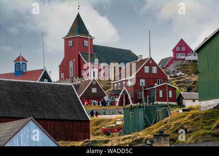 Église de Sisimiut au Groenland Banque D'Images