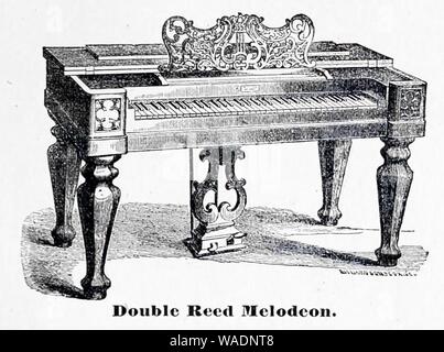 Double Reed accordéon - rapport annuel de l'American Institute, de la ville de New York (1864) Banque D'Images