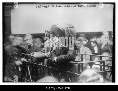 Le Dr Crippen & Ethel Leneve on trial, Londres Banque D'Images