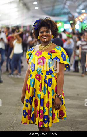 Bord à 2019 Festival de Música del Pacifico Petronio Alvarez à Cali, Colombie Banque D'Images