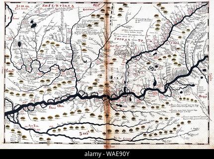 Livre de dessin de la Sibérie 11 carte. Banque D'Images