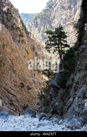 Gorges de Samariá Crete Banque D'Images